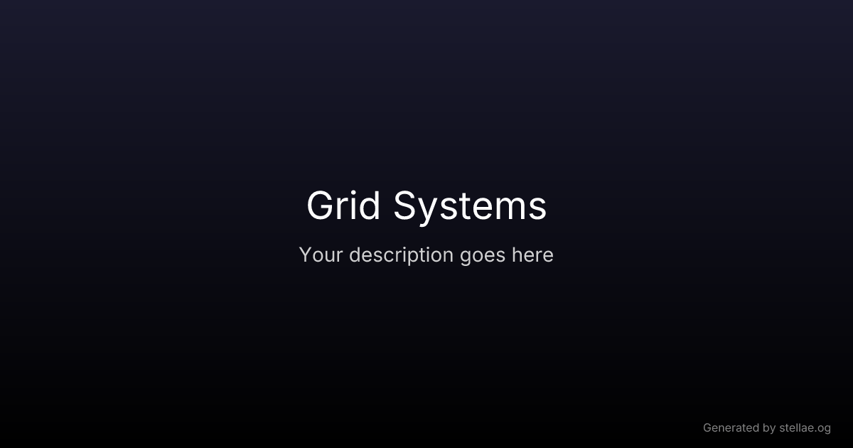 Grid Systems — UX Glossary | stellae.design